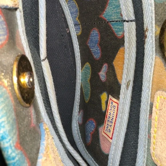 VintageDooney & Bourke Small Heart Pattern Satchel - Picture 8 of 8